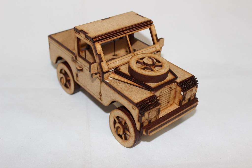 landrover-series-3-utility 3D wooden puzzle by Xplore Designs